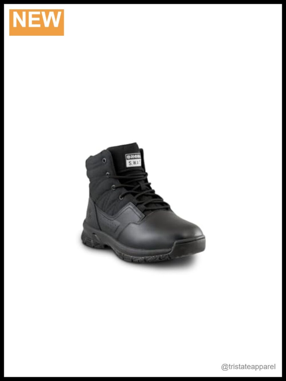 6" Side Zip Lace Up Tactical Military Work Boot Leather